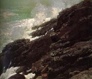 Winslow Homer Coastal cliffs oil painting artist